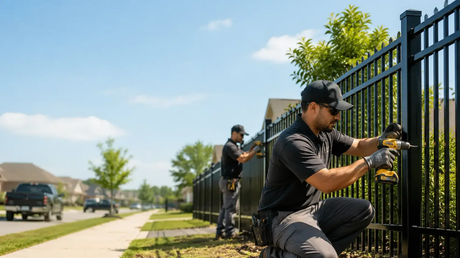 Metal Fence Installation in Saint John, IN